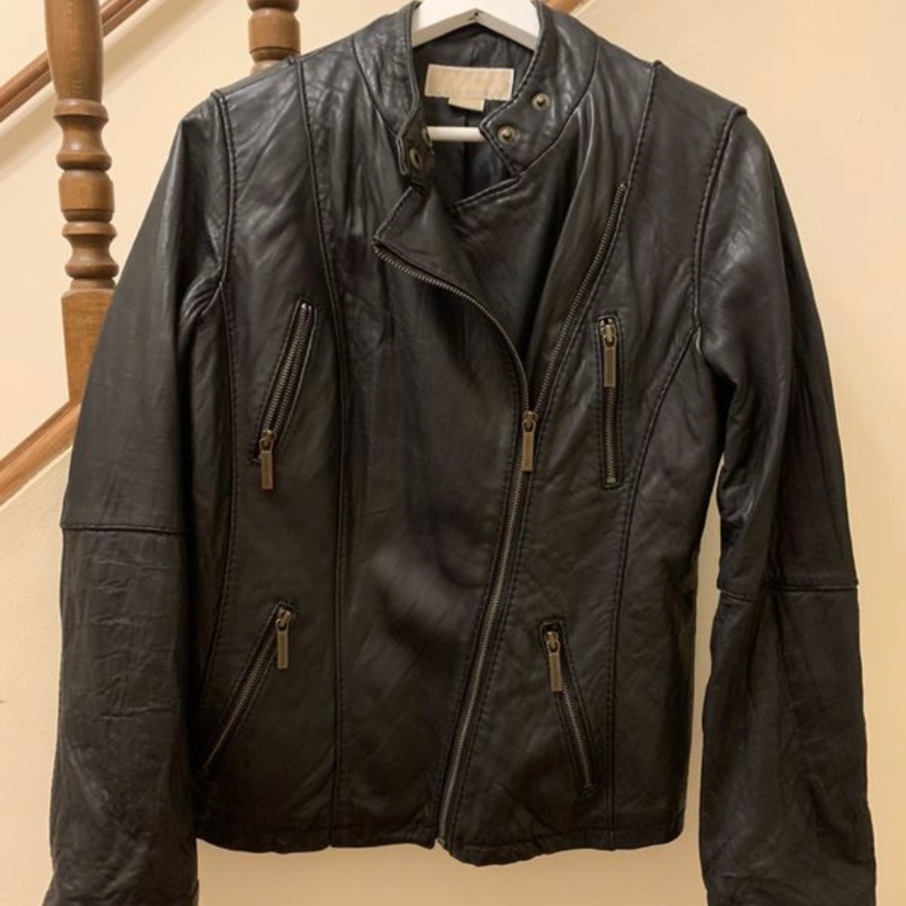 Like New - Michael Kors Leather Jacket